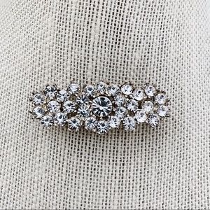 Vintage Rhinestone Bar Brooch